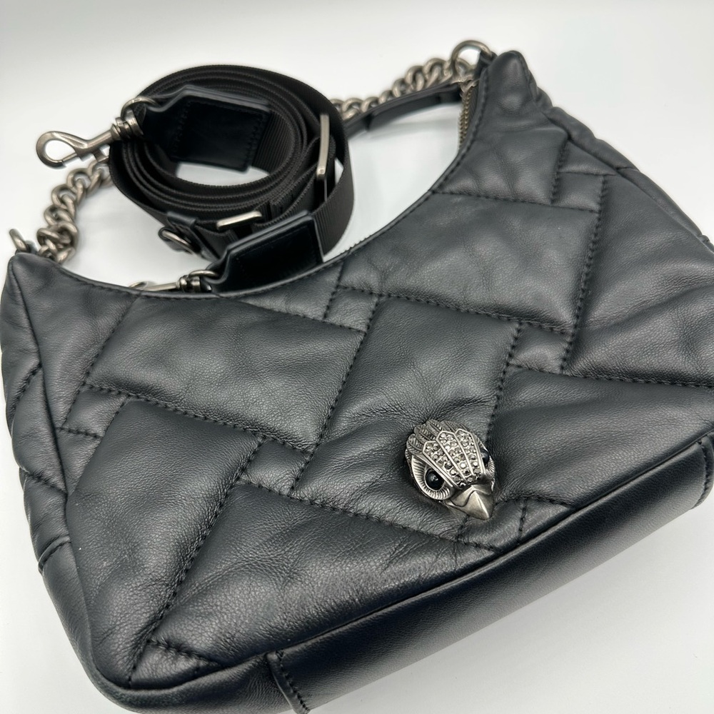 Kurt Geiger Black Quilted Leather Bag